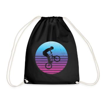 bmx jungen Radfahren bmx fahrrad bmx Damen - Turnbeutel - Schwarz - Vorne