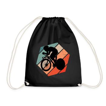 Road Bike Men's Road Bike Road Bike Road Cycling - Drawstring Bag - black - Front