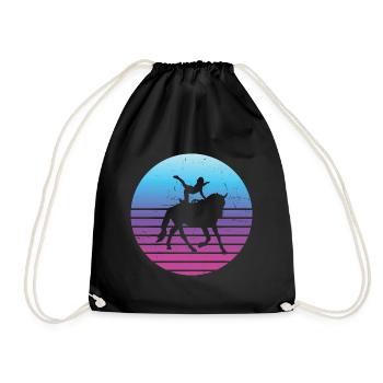 Performance du cheval, saut par équipe, exercices d’équilibre - Sac de sport léger - noir - Devant
