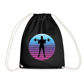Fitness Cardio Haltérophilie Hommes Femmes Endurance - Sac de sport léger - noir - Devant