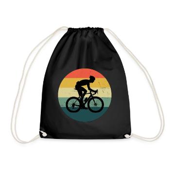Herren Rennradfahren Damen Rennradfahrer Roadbike - Turnbeutel - Schwarz - Vorne