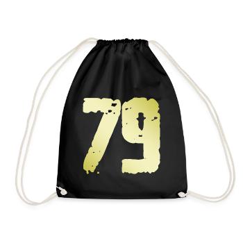 79 Number Vintage - Drawstring Bag - black - Front