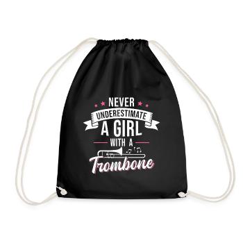 Trombone Girls Brass Band Tromboniste - Sac de sport léger - noir - Devant