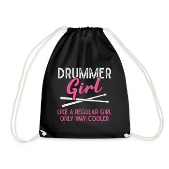 Drummer Girls Drumsticks - Sac de sport léger - noir - Devant