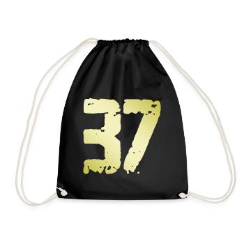 37 Nombre Vintage - Sac de sport léger - noir - Devant