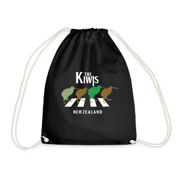 the kiwis - Turnbeutel - Schwarz - Vorne