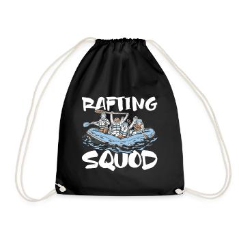 Rafting Squad Outfit for Teams Boating Mountains - Drawstring Bag - black - Front