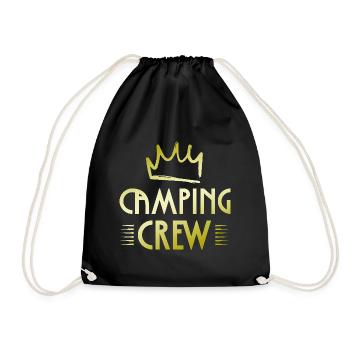 Camping Crew - Turnbeutel - Schwarz - Vorne