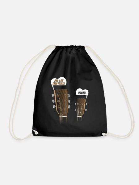 Ukulele Gitarre Geschenk Uke are you my father - Turnbeutel - Schwarz
