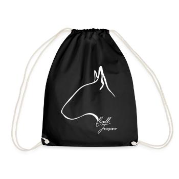 BULL TERRIER Profil Wilsigns - Turnbeutel - Schwarz - Vorne