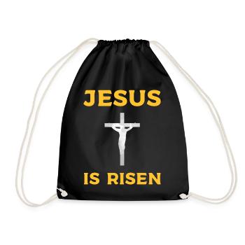 Jésus-Christ Croix Bible Bible Christianisme - Sac de sport léger - noir - Devant