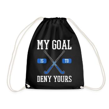 Sur le hockey de hockey cadeau de gardien de but - Sac de sport léger - noir - Devant