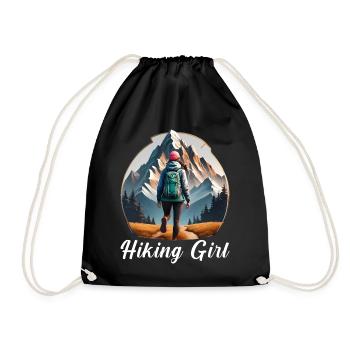 Fille errante - Sac de sport léger - noir - Devant