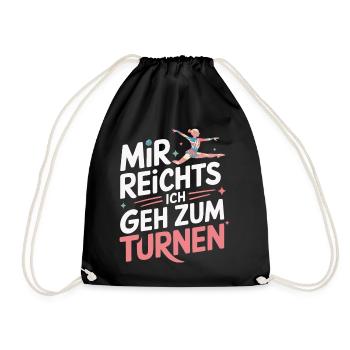 Gymnast Acrobatics Gymnastics Gymnastics - Drawstring Bag - black - Front