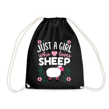 Sheep Sheep Farmer Lamb Farmer - Drawstring Bag - black - Front