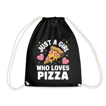Pizza Italy Fast Food - Drawstring Bag - black - Front