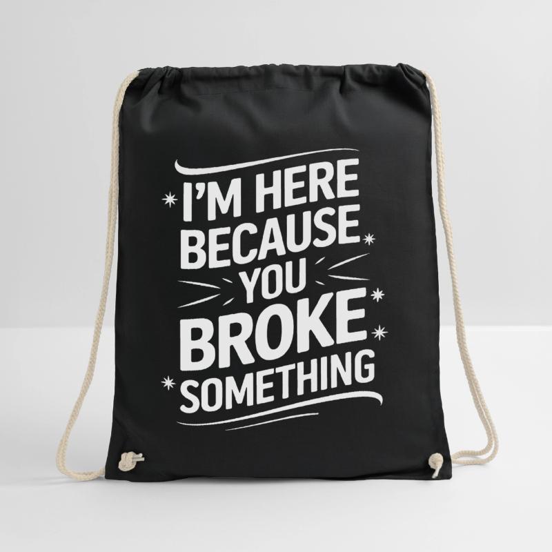 Technical Support Computer Drawstring Bag