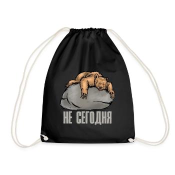 Bureau des ours aujourd’hui Pas en russe Ours Russes - Sac de sport léger - noir - Devant