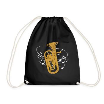 Euphonium Partition Euphoniste Brass Band Musicien - Sac de sport léger - noir - Devant