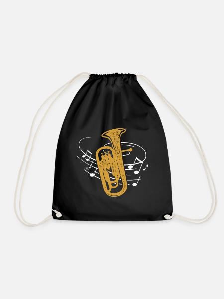 Euphonium Noten Euphonist Blasmusik Musiker - Turnbeutel - Schwarz