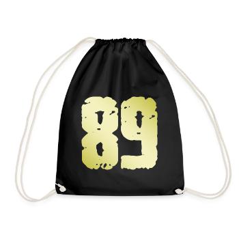 89 Number Vintage - Drawstring Bag - black - Front