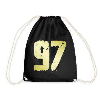 97 Nombre Vintage - Sac de sport léger - noir - Devant