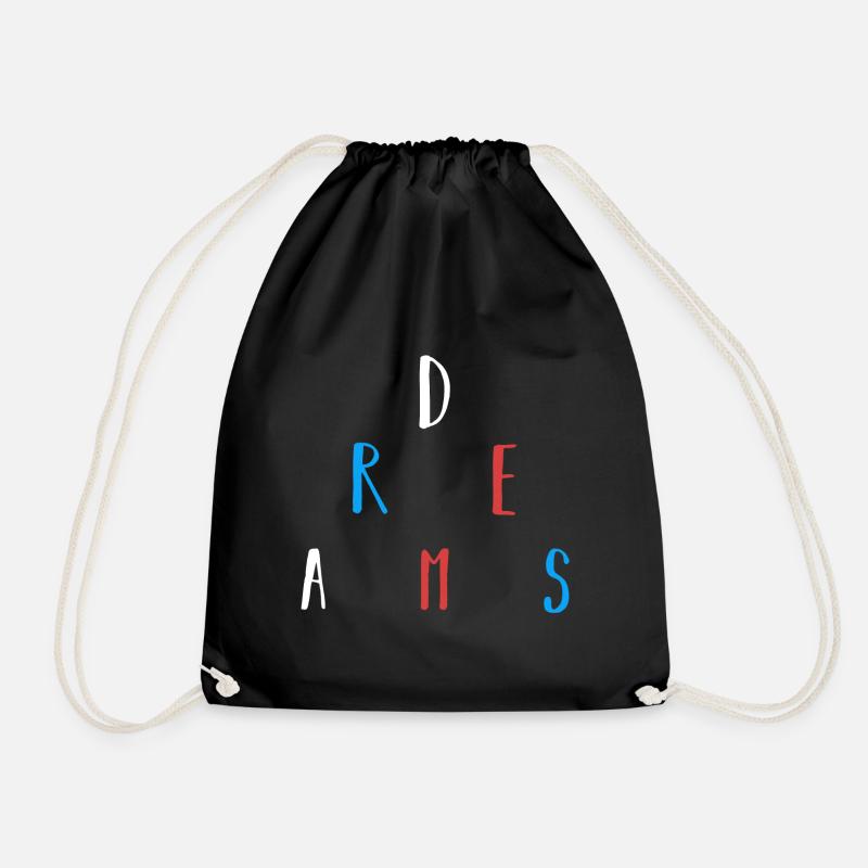 dreams - Drawstring Bag - black