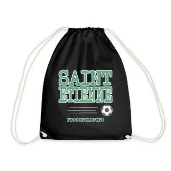 Sainté Saint-Etienne Stéphanois Popolopopo - Sac de sport léger - noir - Devant