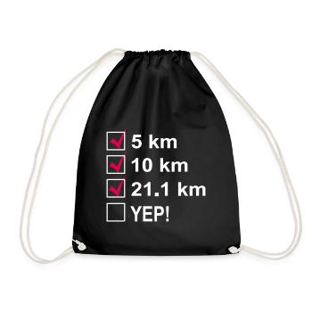 Marathon - Drawstring Bag - black - Front