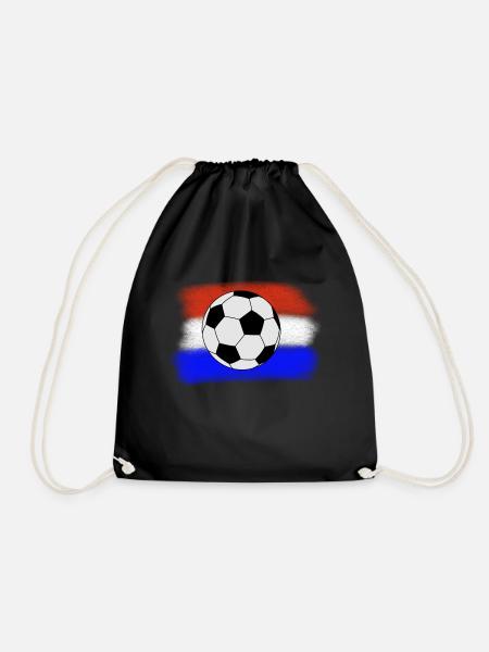 Niederlande Fussball - Turnbeutel - Schwarz