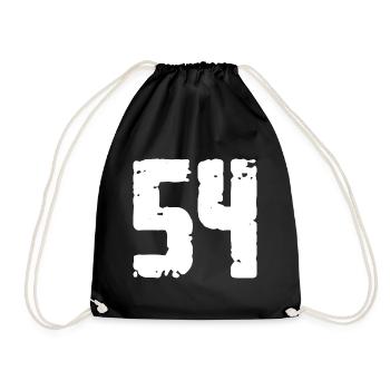 54 Nombre Vintage - Sac de sport léger - noir - Devant