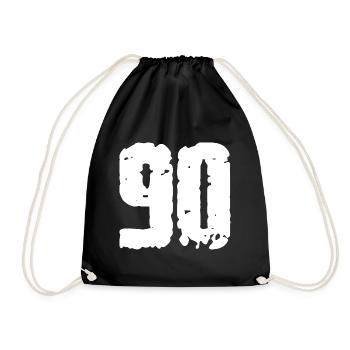 90 Number Vintage - Drawstring Bag - black - Front
