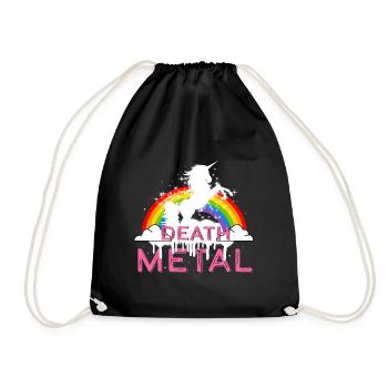 Idée cadeau de musique de licorne Death Metal - Sac de sport léger - noir - Devant