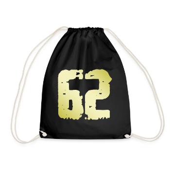 62 Nombre Vintage - Sac de sport léger - noir - Devant