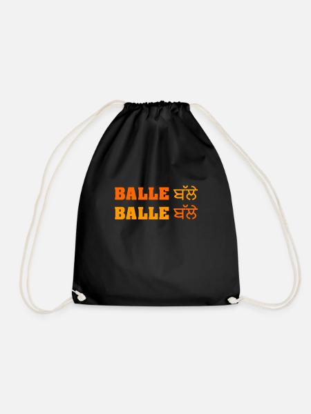 BALLE BALLE - Drawstring Bag - black