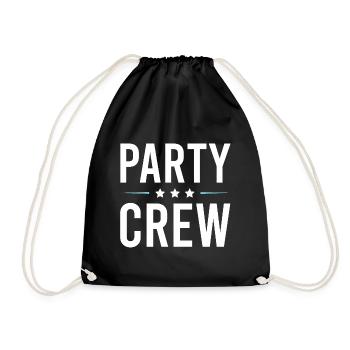 Équipe de fête - Sac de sport léger - noir - Devant