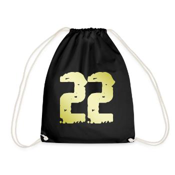 22 Nombre Vintage - Sac de sport léger - noir - Devant
