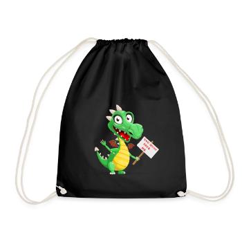 Good mood Dragon - Drawstring Bag - black - Front