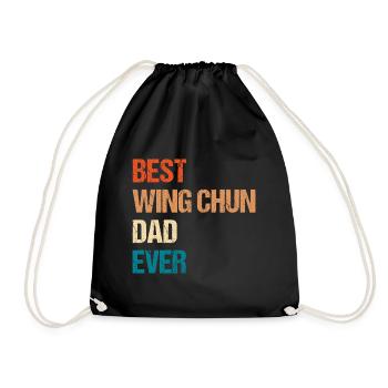 Bester Wing Chun Papa aller Zeiten - Turnbeutel - Schwarz - Vorne