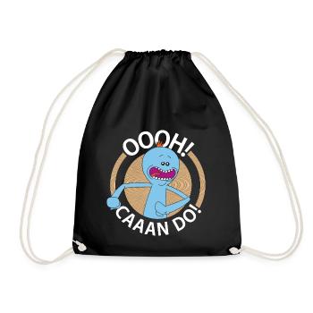 Rick And Morty Mr Meeseeks Oooh Caaan Do - Drawstring Bag - black - Front