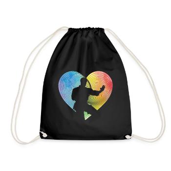 Wing Chun - Sac de sport léger - noir - Devant