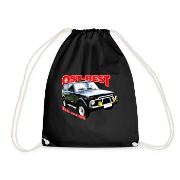 Lada Niva Ost-Best - Turnbeutel - Schwarz - Vorne
