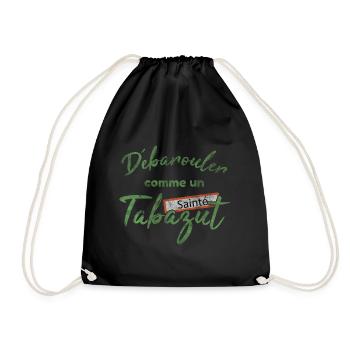 Débarouler Tabazut - Expression Stéphanoise Gaga - Sac de sport léger - noir - Devant