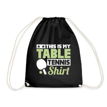 C’est mon tennis de table - Sac de sport léger - noir - Devant