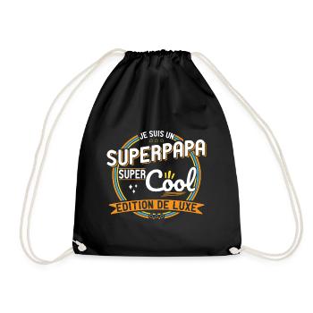 Je suis un Super Papa super cool - Fête des Pères - Sac de sport léger - noir - Devant