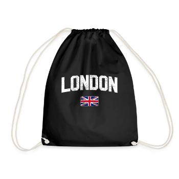 Londres Angleterre Union Jack - Sac de sport léger - noir - Devant