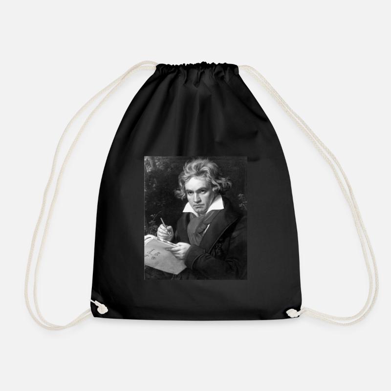 Beethoven Geschenk, klassische musik vintage piano - Turnbeutel - Schwarz