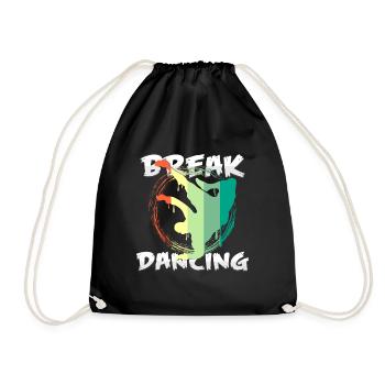 break dance - Sac de sport léger - noir - Devant
