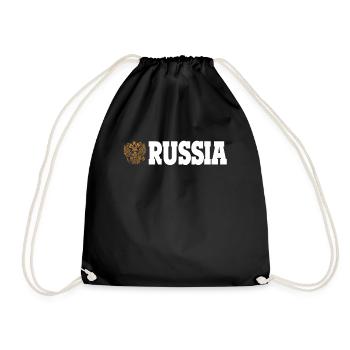 RUSSIA RUSSIA! - Drawstring Bag - black - Front