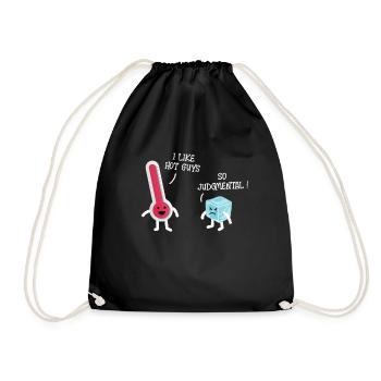 THERMOMETER JUDGE - Drawstring Bag - black - Front